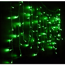 (Green) 96LED 3.5M Droop icicle string LED Fairy Light Christmas Outdoor&Indoor Decor- 9 Color
