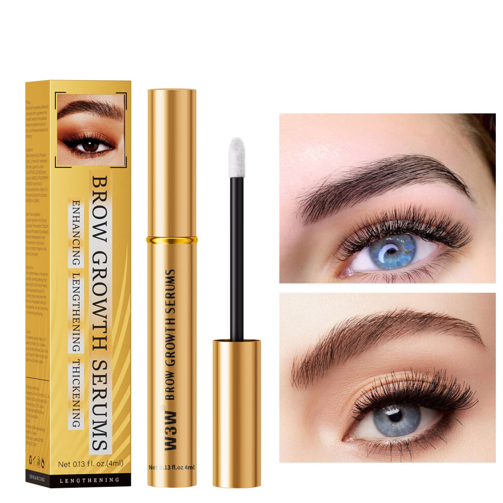 Gogerstar (4Ml Eyebrowserum) Eyelash Growth Serum,Brow Lash Growth Serum, Natural Brow Lash Enhancer,Thicker Natural Longer Lift Eyelashes Enhancer Rapid Lash G