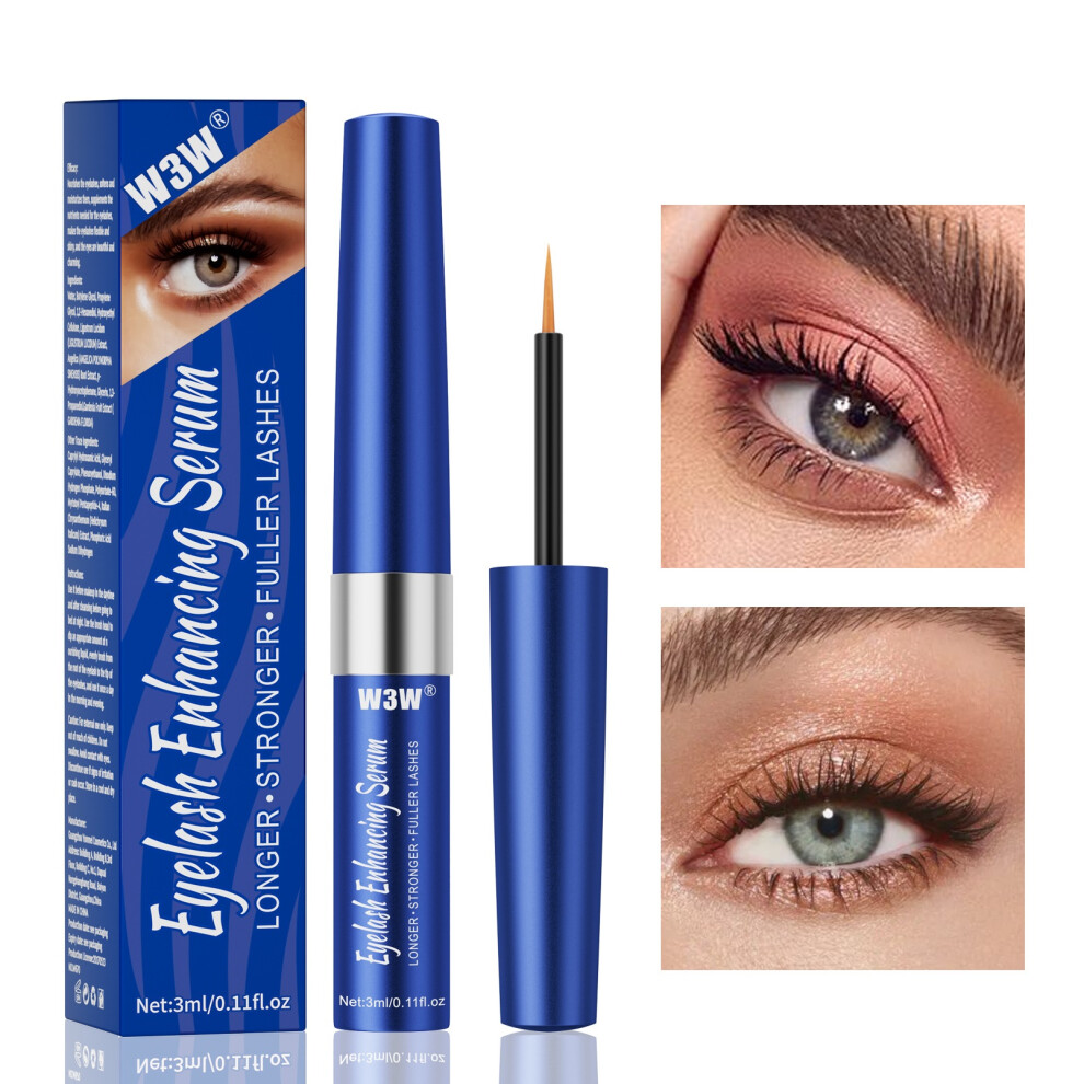 Gogerstar (3Ml Eyelash Serum) Eyelash Growth Serum,Brow Lash Growth Serum, Natural Brow Lash Enhancer,Thicker Natural Longer Lift Eyelashes Enhancer Rapid Lash