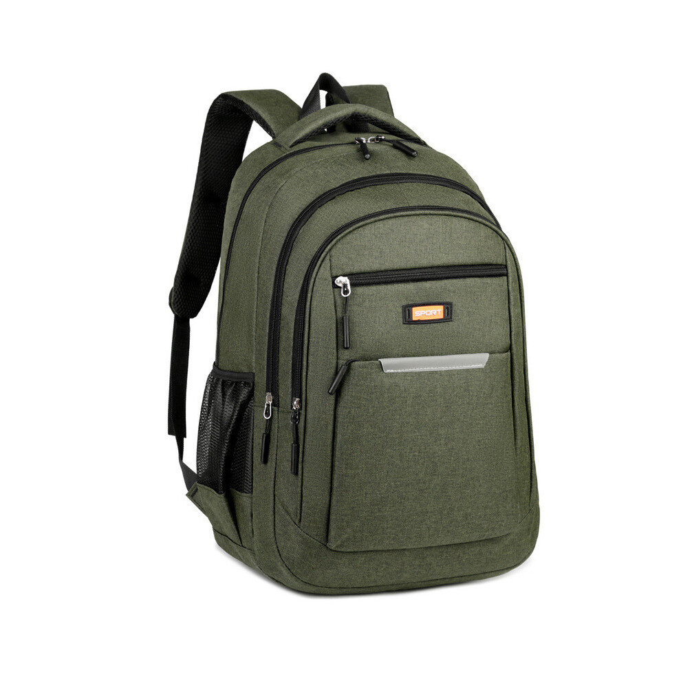 (Green) Laptop Breathable Backpack Compartment Bag For Travel School Durable Unisex Green