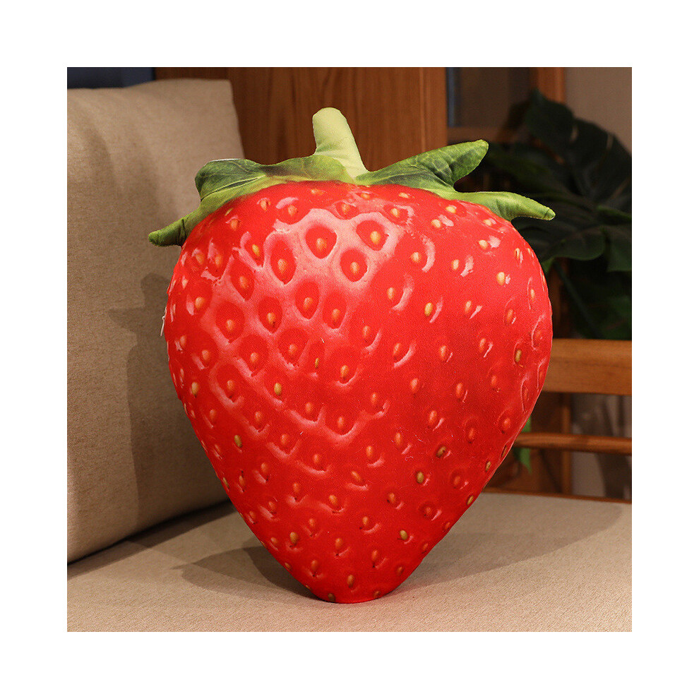 (Strawberry) Pineapple Lemon Apple Pomegranate Watermelon Mango Simulation Cushion Toy Sofa Yellow