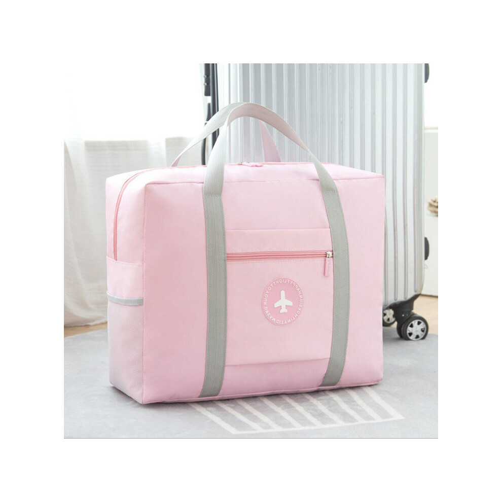(Pink) Portable Foldable Travel Bag Waterproof Luggage Storage Capacity Large Polyester-image-OPC-PH2SQRC-NEW