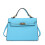 (Light Blue) Solid Bag Color Cover Handbag Shoulder Bag With Strap Shoulder Adjustable 1