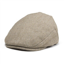 JANGOUL - Berretto piatto in tweed di lana per bambini, a spina di pesce, per bambini e bambine, per neonati, bambini e ragazzi, berretto Ivy Gat