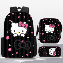 (37) Hello Kitty Sanrio Cartoon Printed Backpack Schoolbag Shoulder Bag Pencil Bag