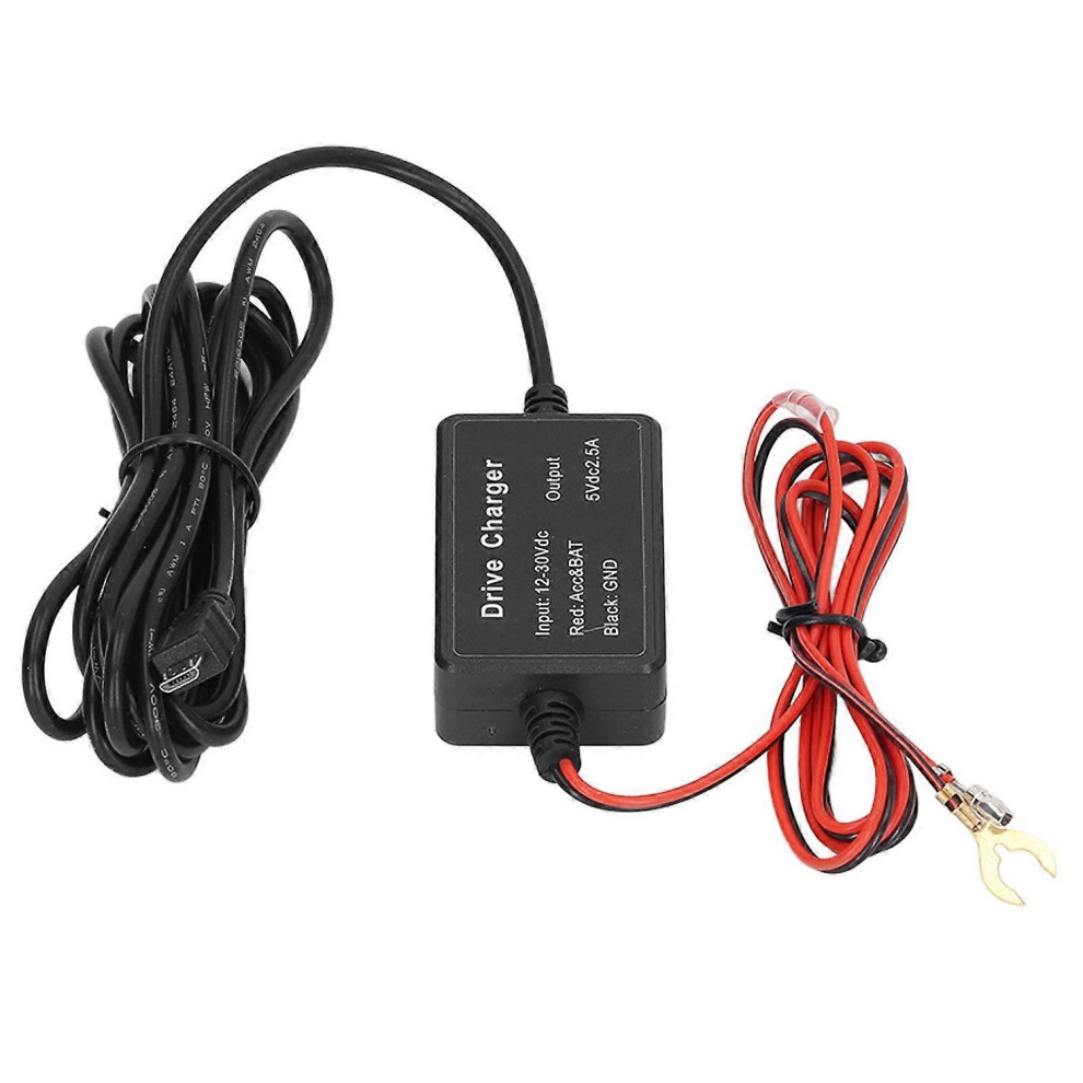 (As Show, One Size) Dash Cam Hardwire Kit High Security 24H Surveillance For Mirror Cam Gps Navigator Radar Detector Mic 6909775597941