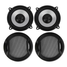 (As show, One size) 2PCS Car Audio Tweeter Loudspeaker 89dB Louder Sound Black 4 Ohms for Sound System