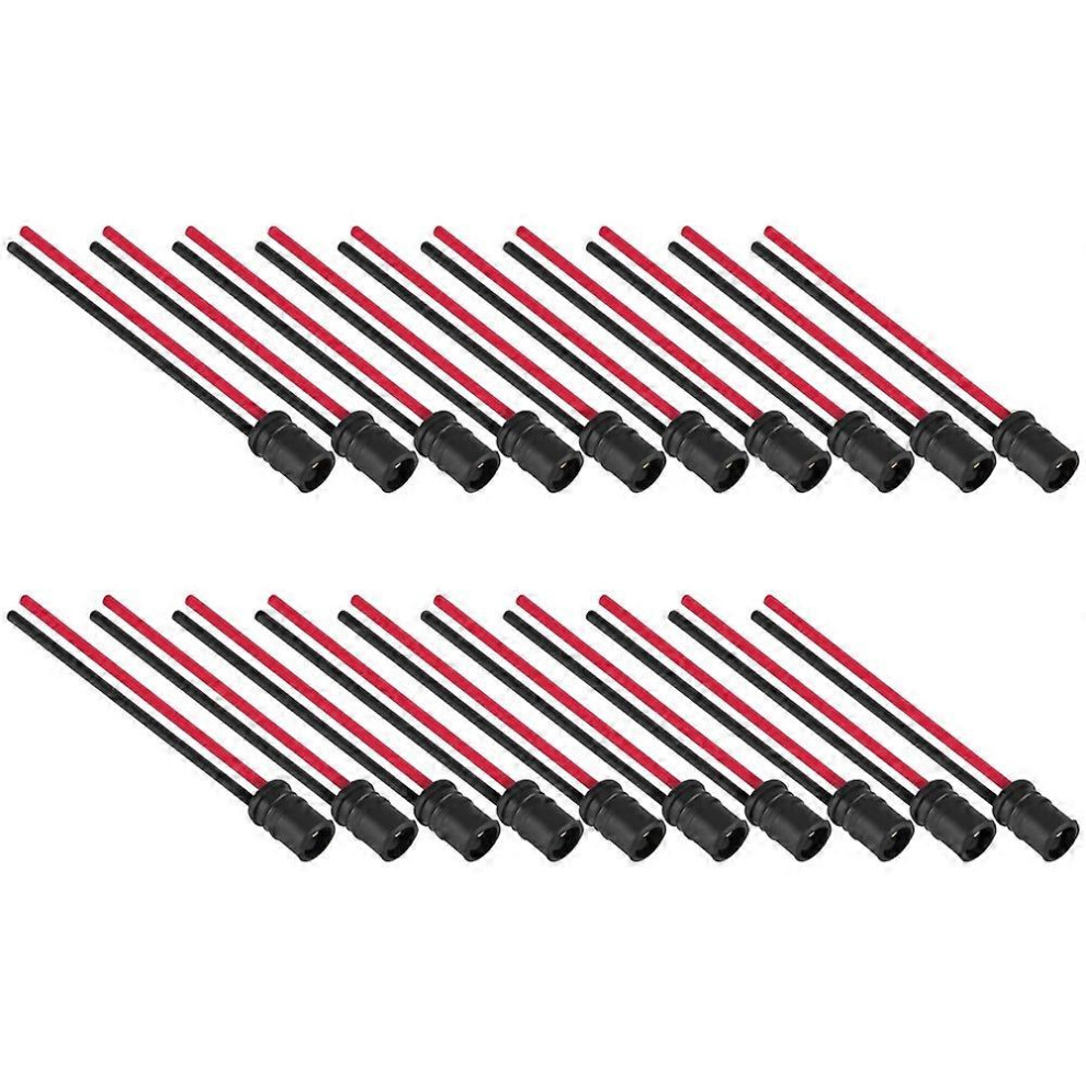 (As Show, One Size) 20Pcs T10 W5w Light Bulb Extension Socket Holder Connector Soft Rubber For Cars Bikes Boats 6909775583791