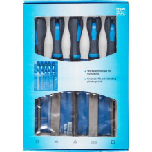 PFERD 11801533 CONJUNTO de limas de oficina Hieb 3 em um saco com rodinhas de PVC com embalagem de papelão Comprimento 200 mm 1 p