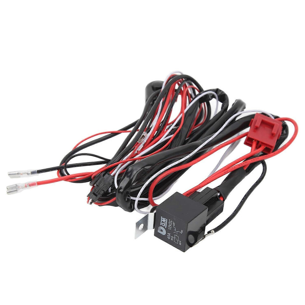 (As Show, One Size) Switch Wiring Harness Control Waterproof Reliable Overvoltage Protection Led Work Wiring Black/Light 6909775613931