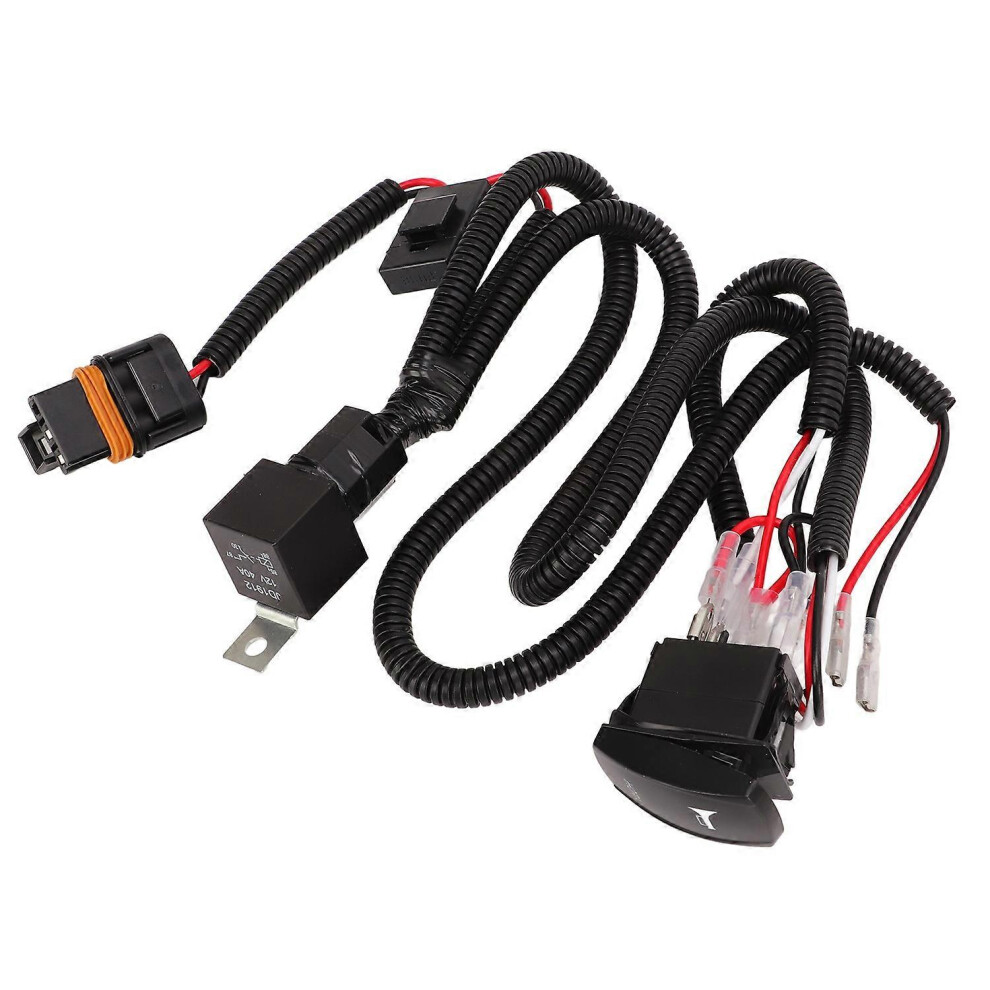(As Show, One Size) 12V 24V 40A Horn Wiring Harness Relay Kit Pure Copper Coil Flame Retardant For Car Truck Snail Horns 6909775570739