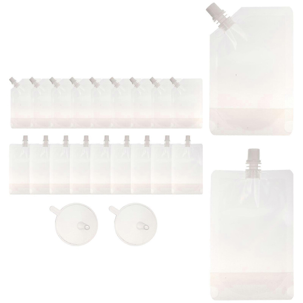 Kricely (As Show, One Size) 1 Set Of Plastic Beverage Bags Disposable Juice Bags Portable Juice Pouches Outdoor Water Flasks
