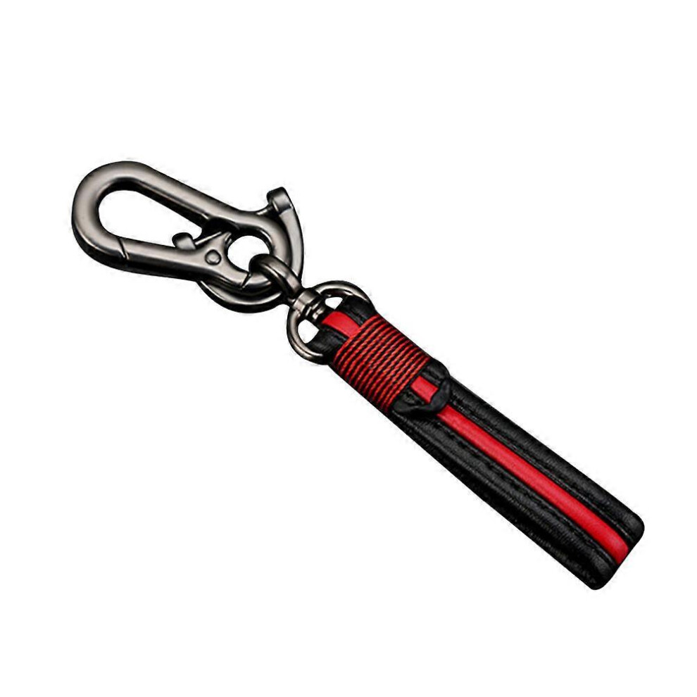 Kricely (As Show, One Size) Car Keychain Leather Creative Handmade Home Key Chain Couple Custom Waist Pendant Accessories Gift (Random Color)