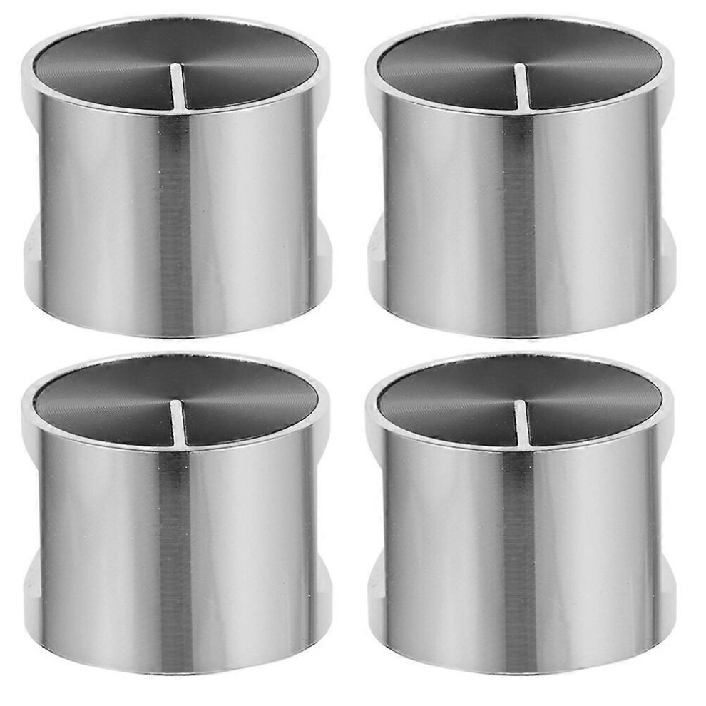 Kricely (As Show, One Size) 4Pcs Gas Stove Metal Switches Household Stoves Knob Stove Knobs Replacement Kitchen Essentials