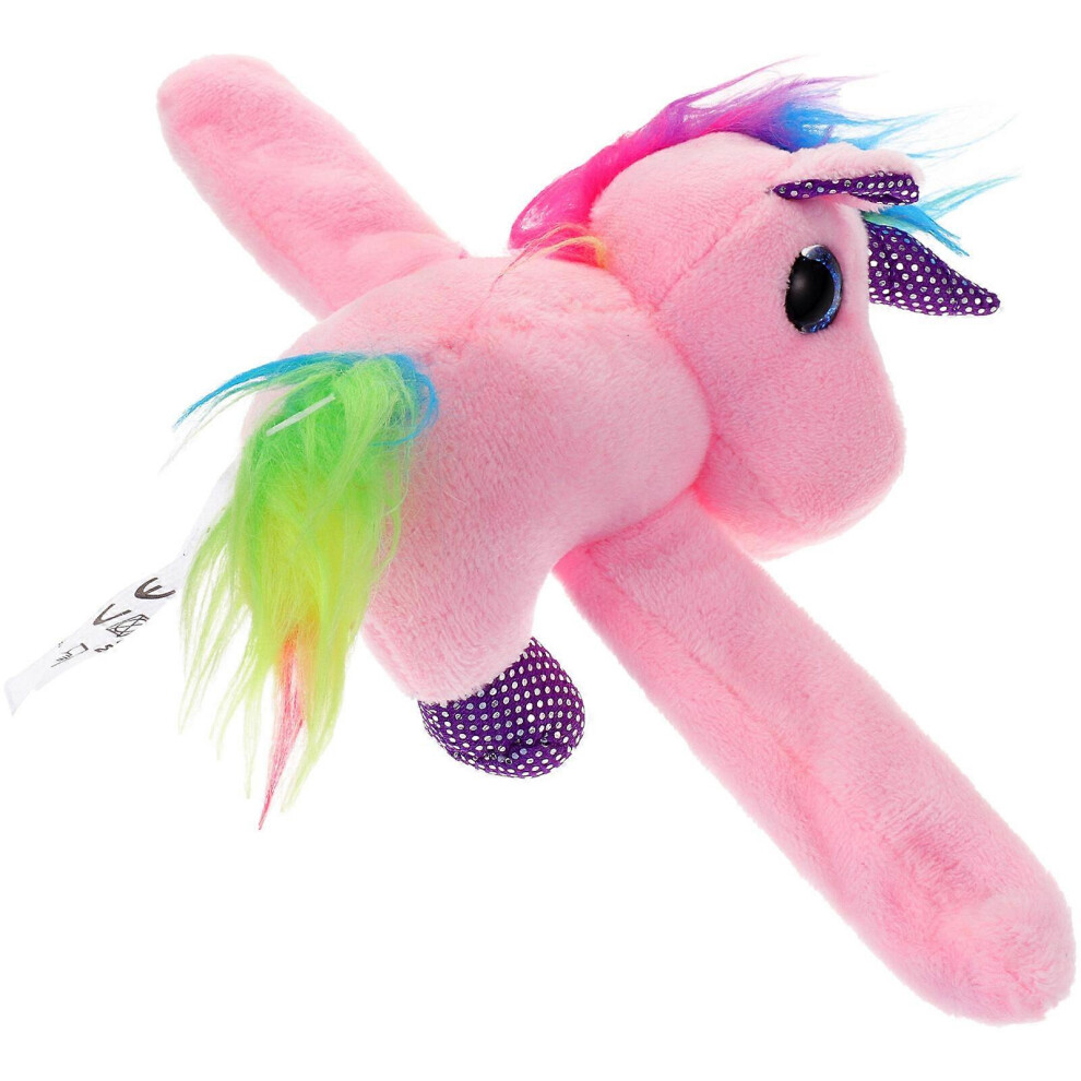 Kricely (As Show, One Size) Stuffed Animal Slap Bracelet Adorable Slap Bracelet Plush Unicorn Slap Bracelet Kids Party Toy