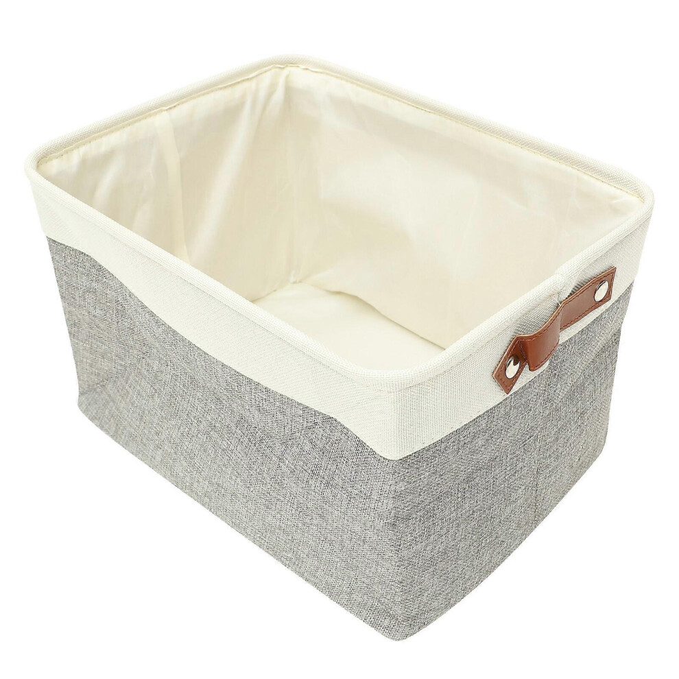 Kricely (As Show, One Size) Large Laundry Basket Lightweight Cotton And Linen Clothing Basket Sundries Basket