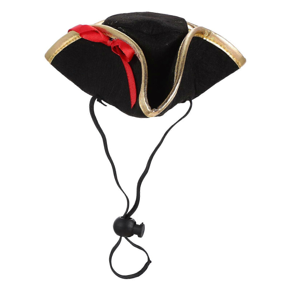 Kricely (As Show, One Size) Decorative Puppy Hat Pirate Style Puppy Hat Adorable Kitten Hat Cat Accessory