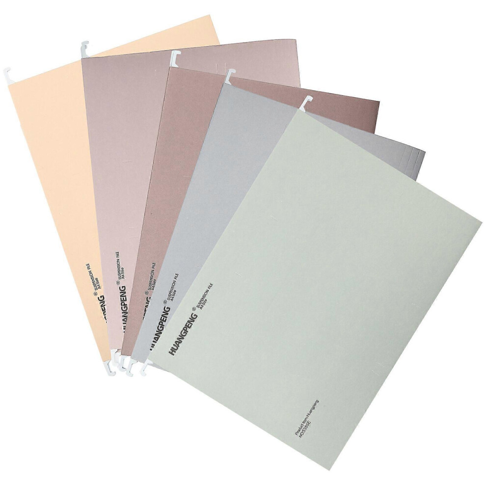 Kricely (As Show, One Size) 5Pcs Office File Folders Home Hanging File Folders Portable Documents Containers