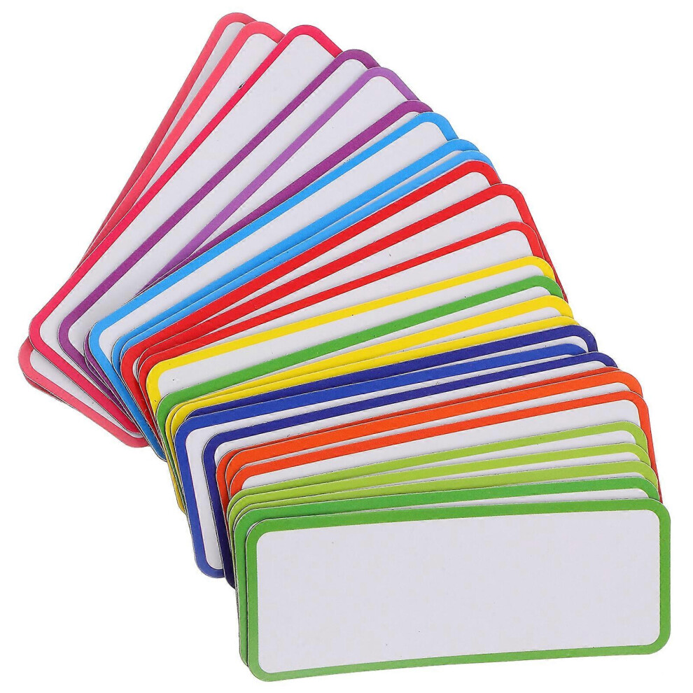 Kricely (As Show, One Size) 27Pcs Handwritten Fridge Stickers Dry Erase Magnetic Memo Labels Reusable Memo Tags