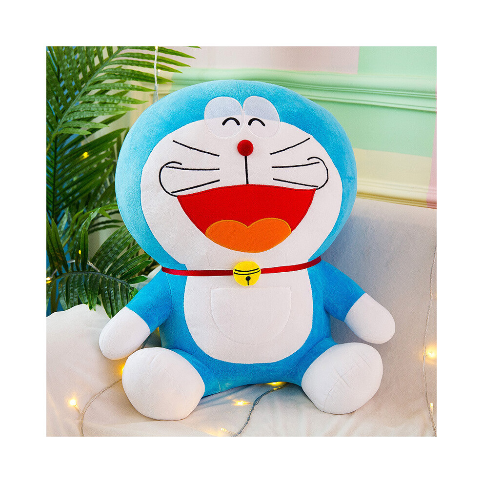 (Laughing, 25cm) Toy Plush Doraemon Cartoon Stuffed Doll With Pp Cotton Filling Cute Kids Gift