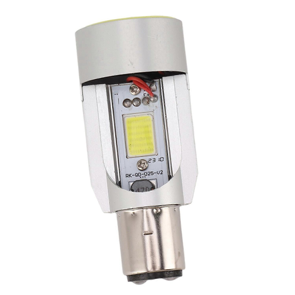 (As Show, One Size) Motorcycle Head Bulb With Ring Integrated Near Far Headlamp Bulb For Motorbike Scoo Light 6909775576427