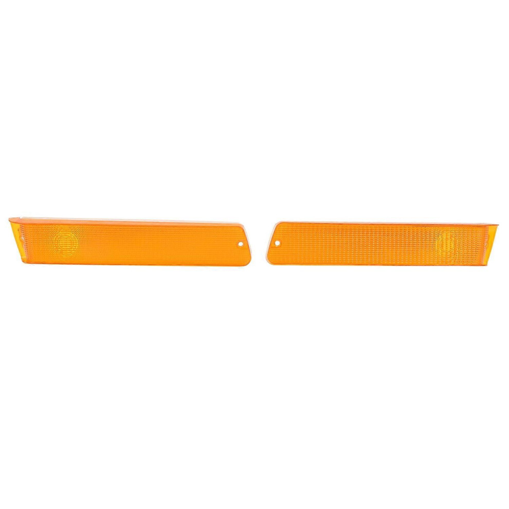(As Show, One Size) 1Pair Parking Turn Signal Lenses Replacemet For Ford Bronco 1978 To 1979 Without Bulbs Light/Yellow 6909775554555