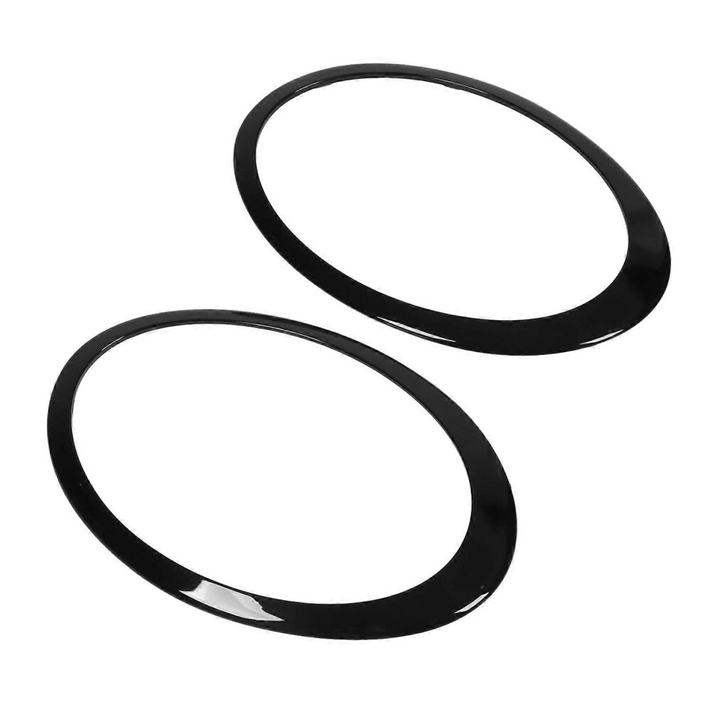 (As Show, One Size) Left Right Headlight Trim Ring Headlamp Bezel 51137351371 For Clubman F54 2014Â2019 Glossy Black 6909775587683