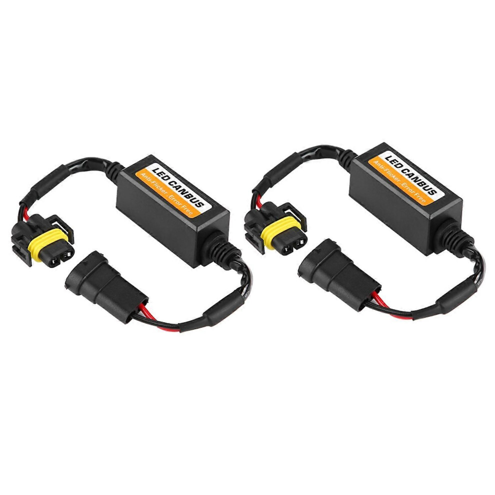 (As Show, One Size) Decoder For H8/H9/H11 C12 Led Headlight Fog Lamp Anti Flicker Flash Error Canceler 6909775539491