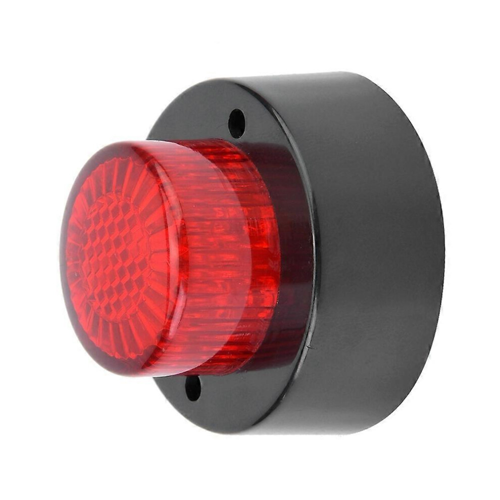 (As Show, One Size) 24V Mini Round Side Marker Signal Indicator Clearance Lamp For Trailer Truck(Red) Light/Red 6909775603741