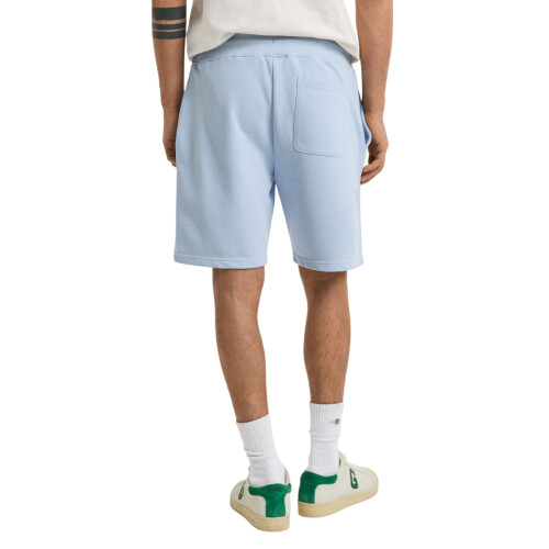 (Blue, S) GANT Shield Drawstring Sweat Shorts Cotton Regular Fit Summer Half Pants 2