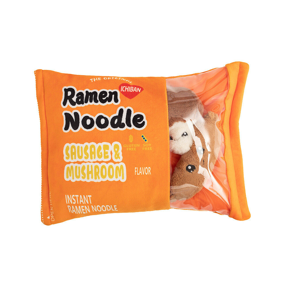 ( Ramen) Plush Toy Alien Soft Stuffed Pillow With Pp Cotton Filling Room Decor For Orange