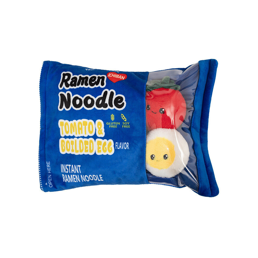 ( Ramen) Plush Toy Alien Soft Stuffed Pillow With Pp Cotton Filling Room Decor For Blue