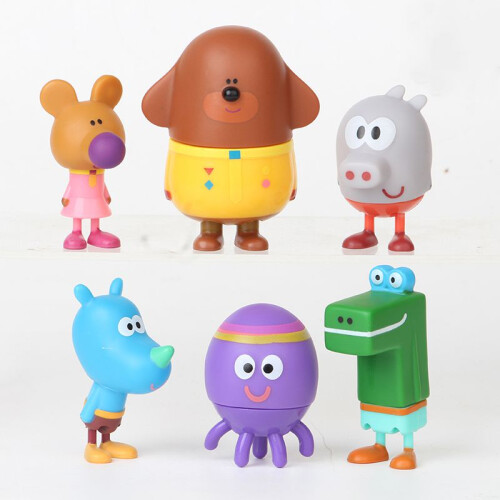 Νέα 6τμχ. Φιγούρες δράσης Hey Duggee, παιχνίδι, μπρελόκ, δώρο Χριστουγέννων για παιδιά 1
