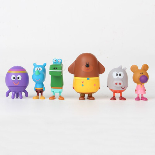 Νέα 6τμχ. Φιγούρες δράσης Hey Duggee, παιχνίδι, μπρελόκ, δώρο Χριστουγέννων για παιδιά 2