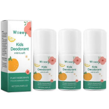(3pcs) 1-3X Natural Deodorant For Kids & Teens Kids Whole Body 50ml Deodorant