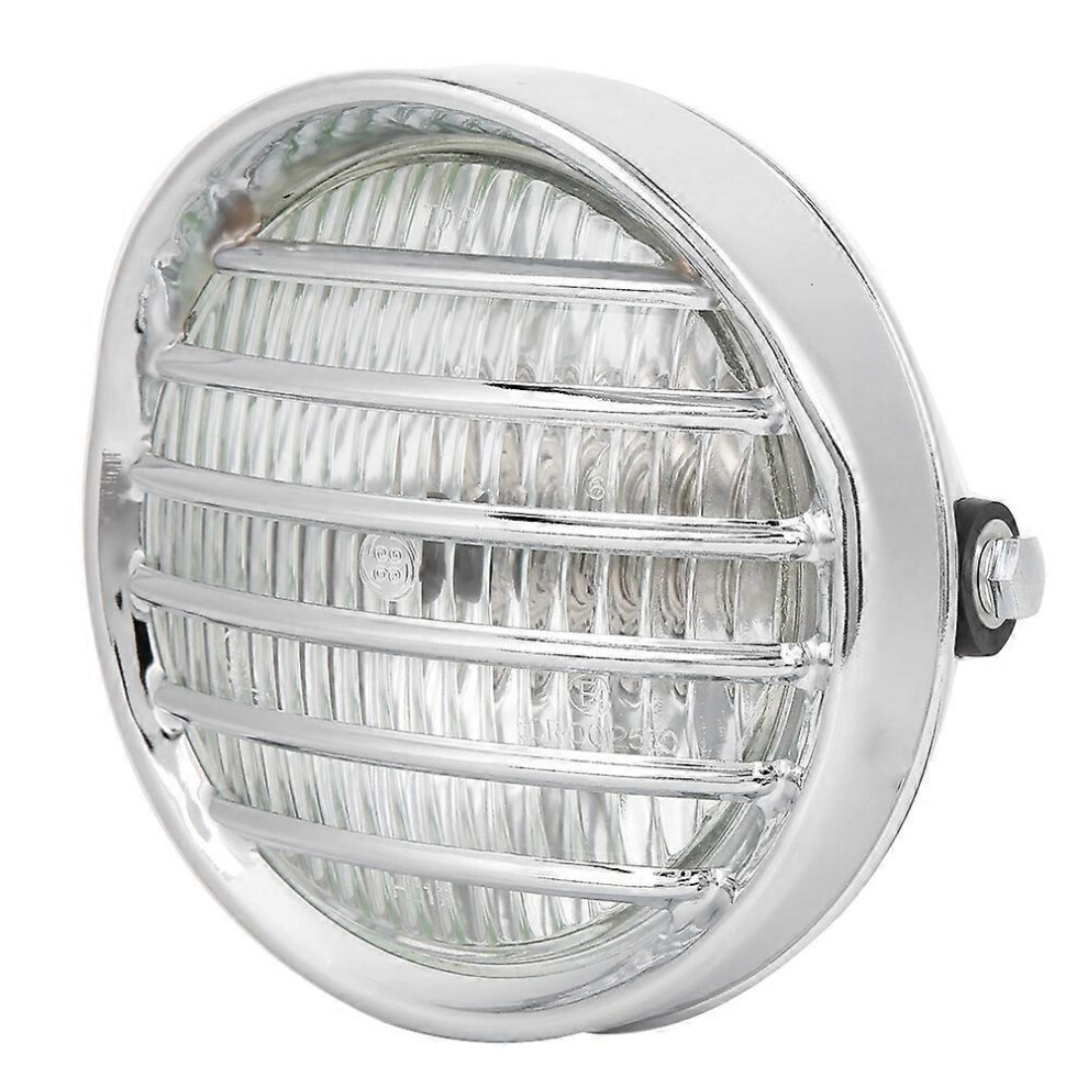 (As Show, One Size) Vintage Motorcycle Grill Head Halogen Head Lamp High Brightness Electroplate Shelltransparent G Light 6909775584743