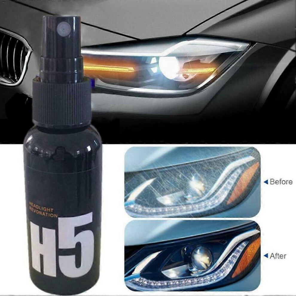 (As Show, One Size) 50Ml Car Head Maintenance Clean Retreading Agent Spray Polish Repair Fluid Light 6909775581773