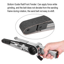 (As show, One size) 20mm Pneumatic Air Belt Sander Polisher Grinding Machine Tool