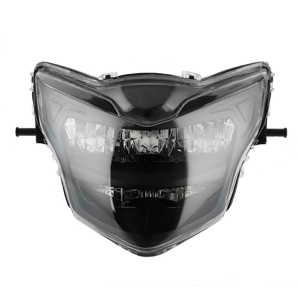(As show, One size) LED Headlight Assembly 12V Bright Motorcycle Head Lamp Modification Fit for Yamaha LC135 V2âV6Transp-image-OPC-PH2V686-NEW