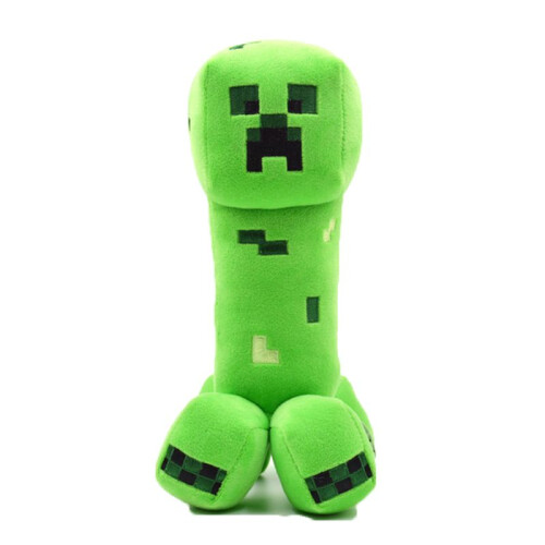 (Green Doll-25cm)Μαλακά παιχνίδια Minecraft Creeper Enderman Λύκος Κούκλα Γεμιστό παιχνίδι Πίξελ