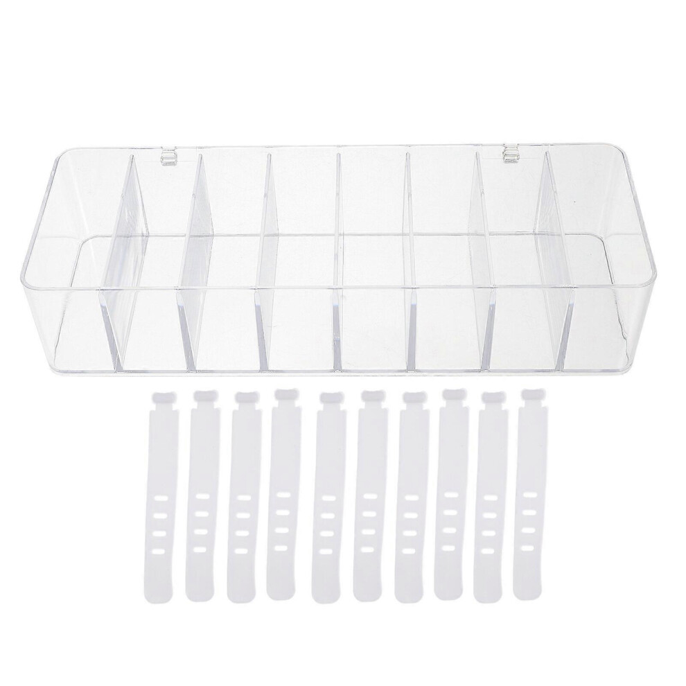 Kricely (As Show, One Size) 1 Set Cable Management Box Charger Management Box Storage Bin With Cable Ties