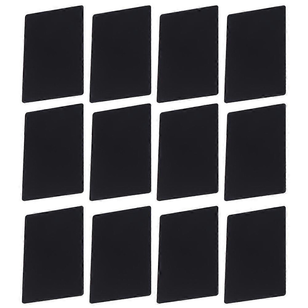 Kricely (As Show, One Size) 100Pcs Blank Metal Name Cards Engraved Smooth Diy Printing Business Cards