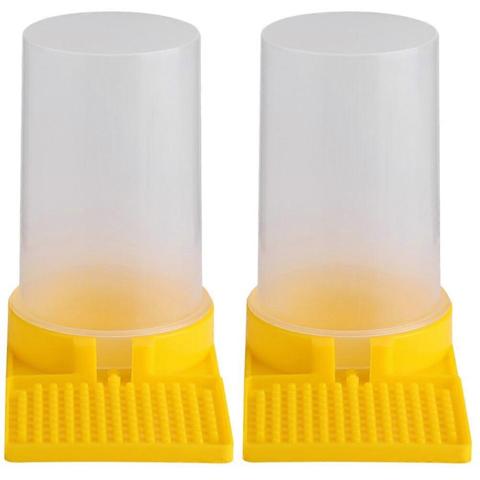 Kricely (As Show, One Size) 2Pcs Bees Water Feeders Beekeeper Water Dispenser Beehive Watering Tools Hive Tool