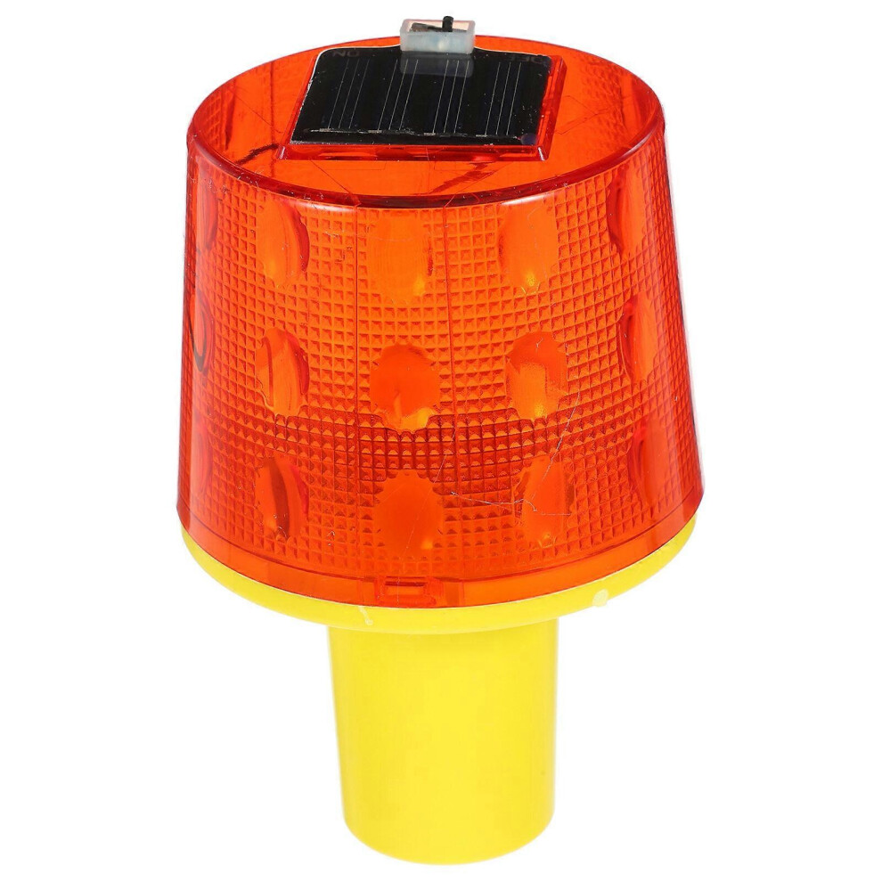 (As Show, One Size) 2Pcs Solar Warning Nighttime Flashing Warning Roadside Safety Light 5451560018809
