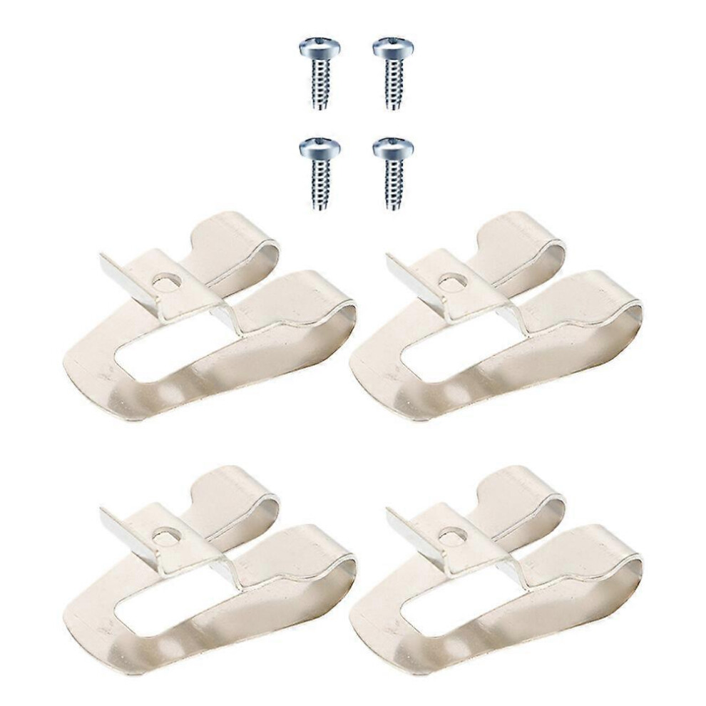Kricely (As Show, One Size) 4Pcs Replacement Belt Clip Hooks Steel Driver Belt Clip Hook Spare Parts