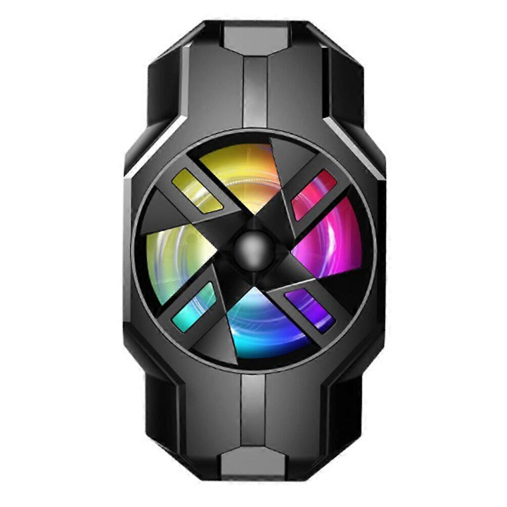 Kricely (As Show, One Size) Mobile Phone Radiator Cell Phone Cooler Lighting Cooling Fan Silent Cooler Supply