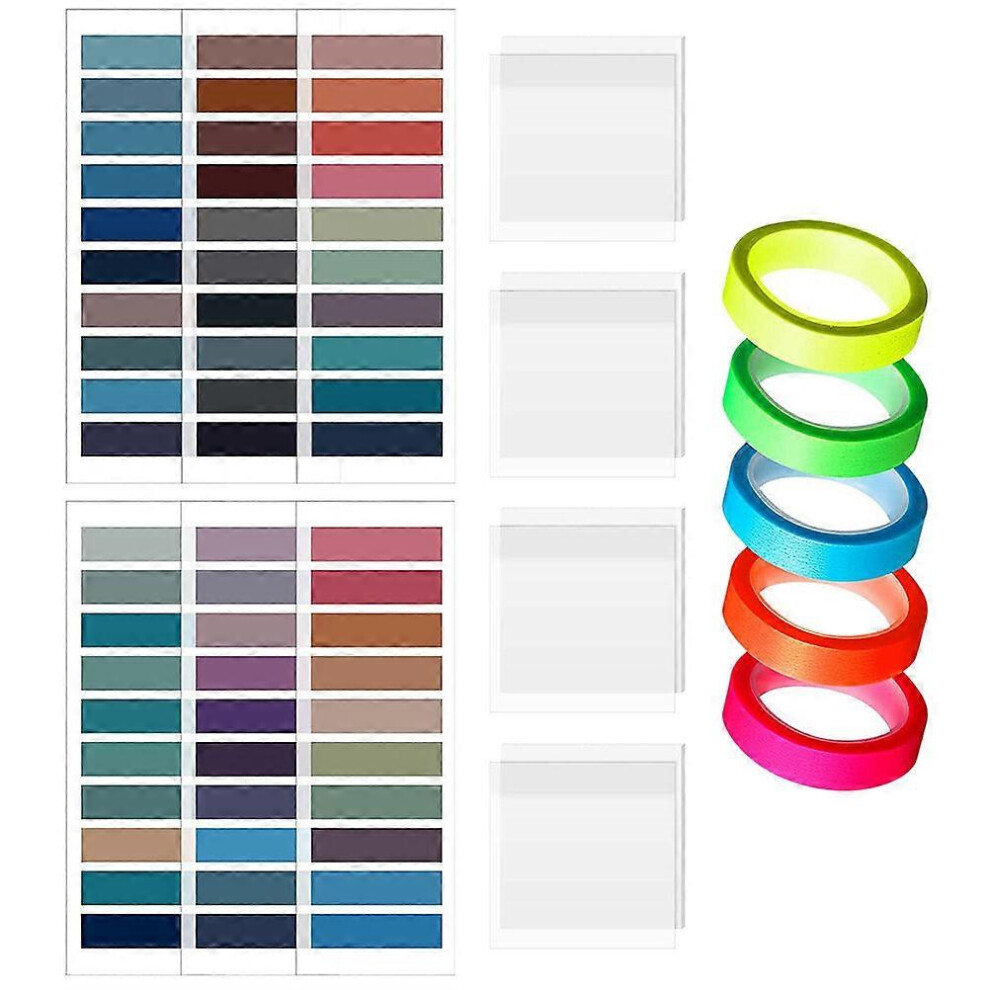 Kricely (As Show, One Size) 1 Set Of Convenient Sticky Tabs Portable Page Markers Household Sticky Flags School Supplies