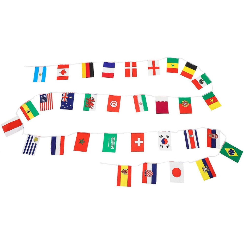 Kricely (As Show, One Size) 1 Set Of Football Match String Flags Fans Bunting Flag Banner Soccer Themed Party Supplies