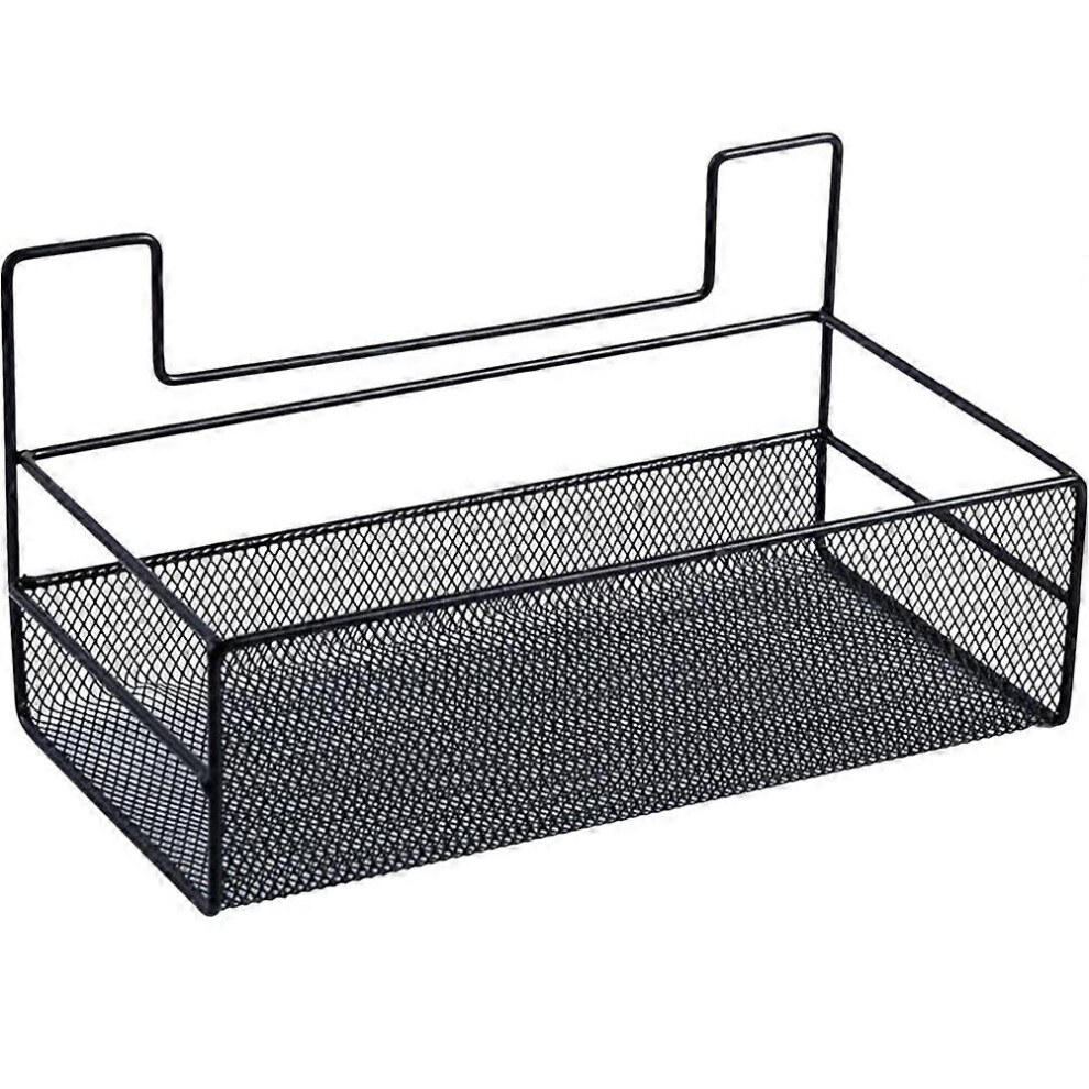 Kricely (As Show, One Size) No Drilling Wall Mounted Storage Basket Versatile Hanging Wire Storage Basket