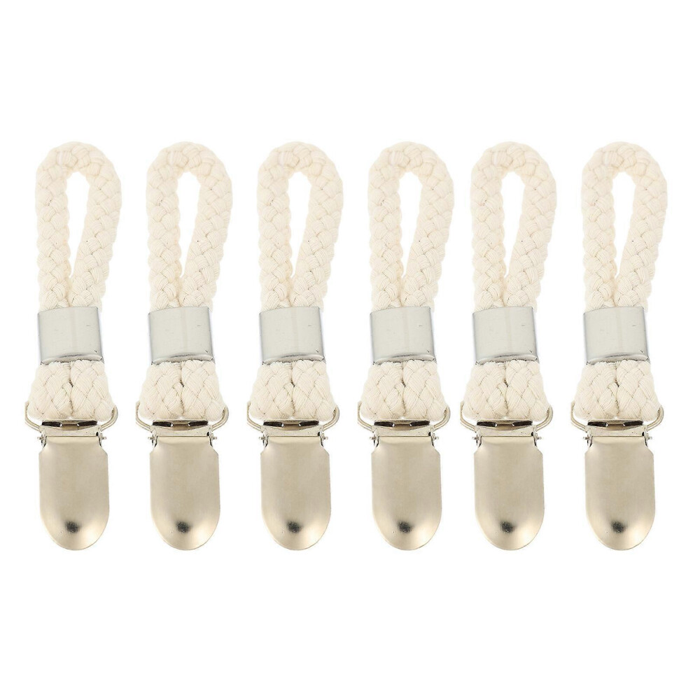 Kricely (As Show, One Size) 6Pcs Creative Towel Clips Hooks Convenient Towel Clips With Loops Towel Holders